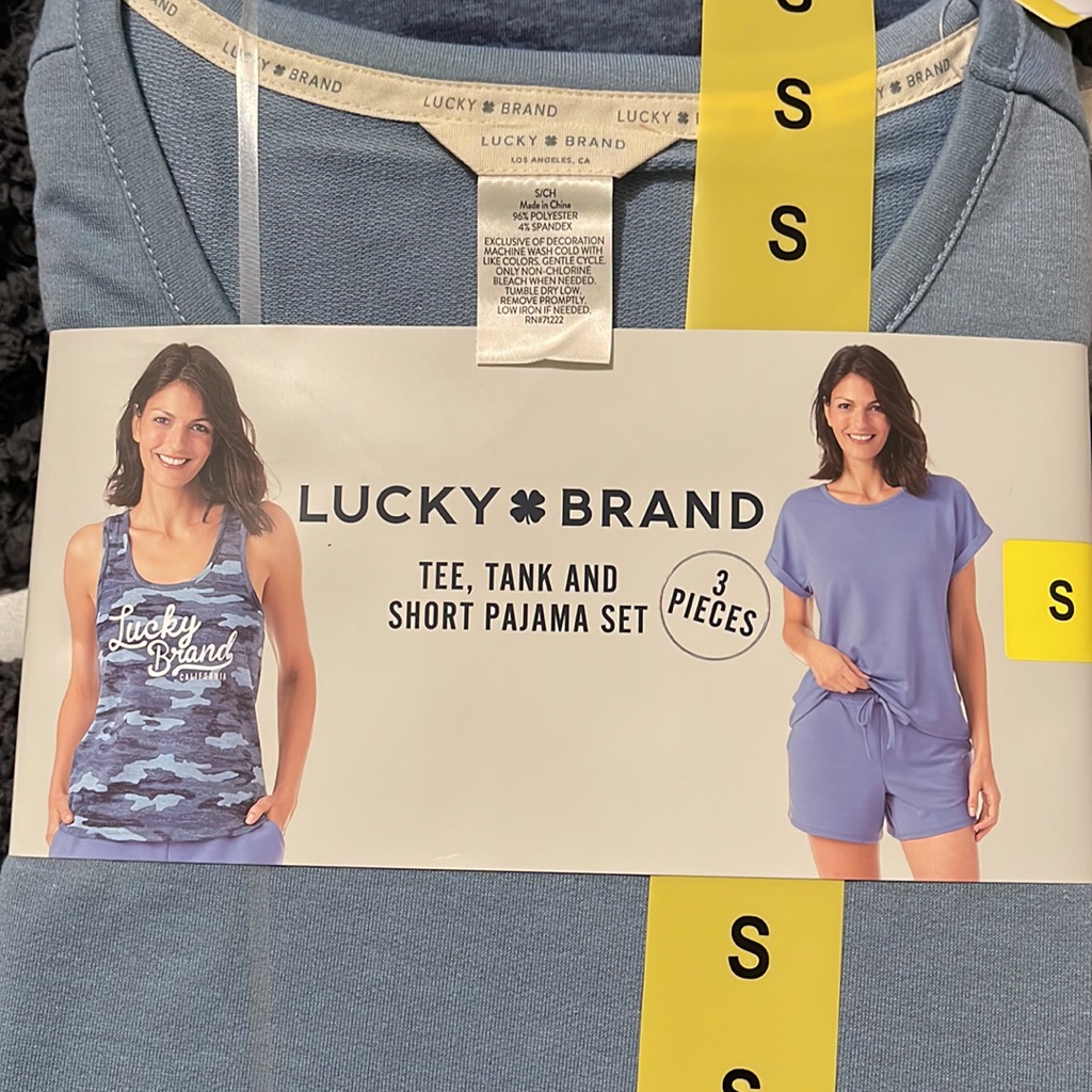 Lucky Brand 3 Pieces Pajama Set